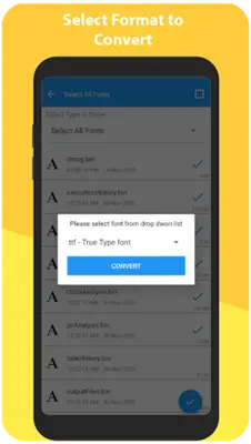 Font Converter - Font Viewer android App screenshot 1